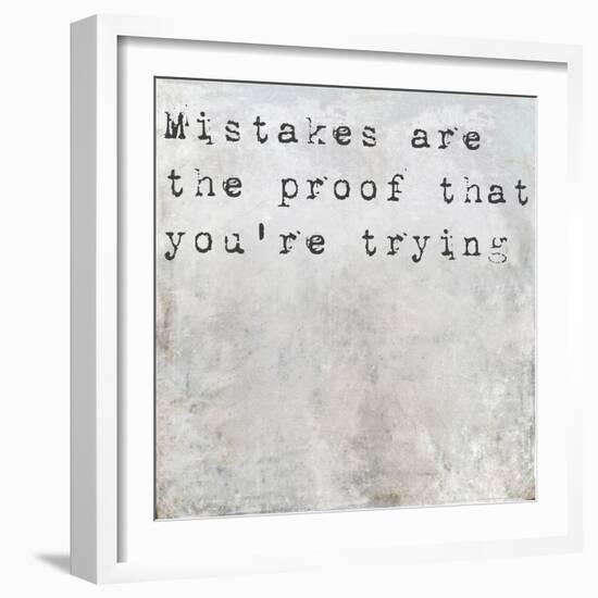 Inspirational Saying On Earthy Background-nagib-Framed Art Print