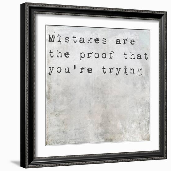 Inspirational Saying On Earthy Background-nagib-Framed Art Print