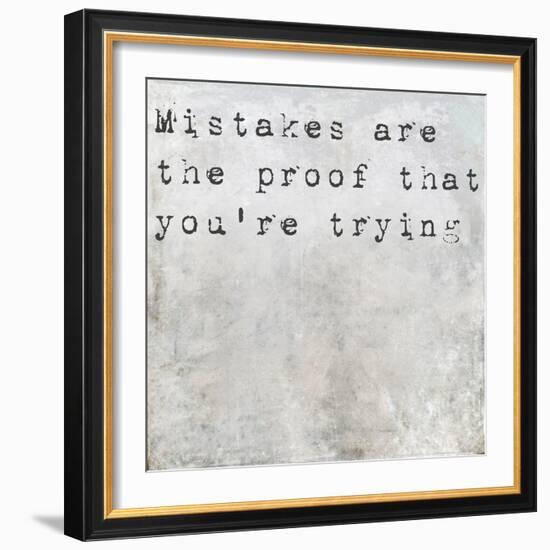 Inspirational Saying On Earthy Background-nagib-Framed Art Print