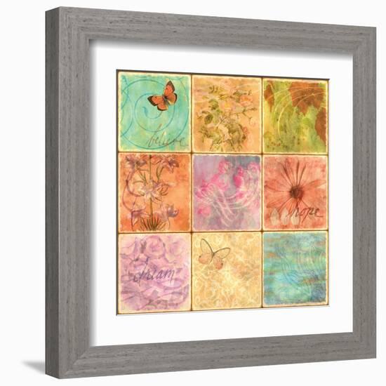 Inspirational Squares II-null-Framed Art Print