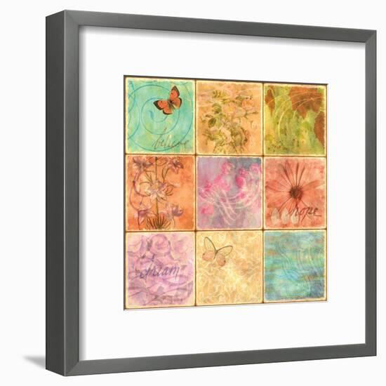 Inspirational Squares II-null-Framed Art Print