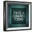 Inspirational Typographic Quote - Take a Chance Today-melking-Framed Photographic Print