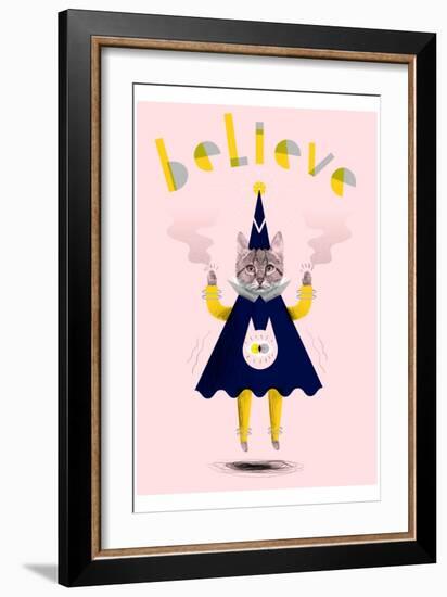 Inspirational Wizard Cat-Jordan Andrew Carter-Framed Giclee Print