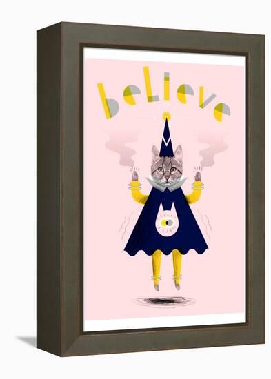 Inspirational Wizard Cat-Jordan Andrew Carter-Framed Premier Image Canvas