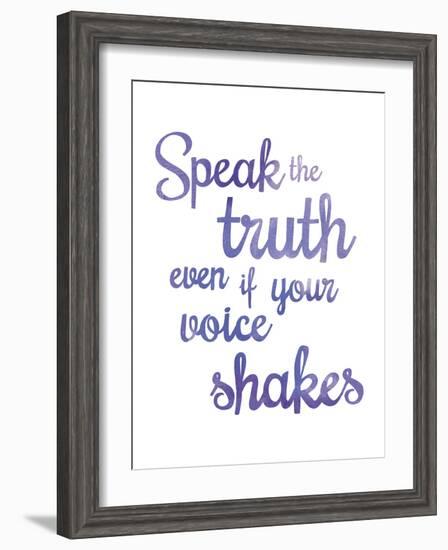 Inspire - Truth-Sasha Blake-Framed Art Print