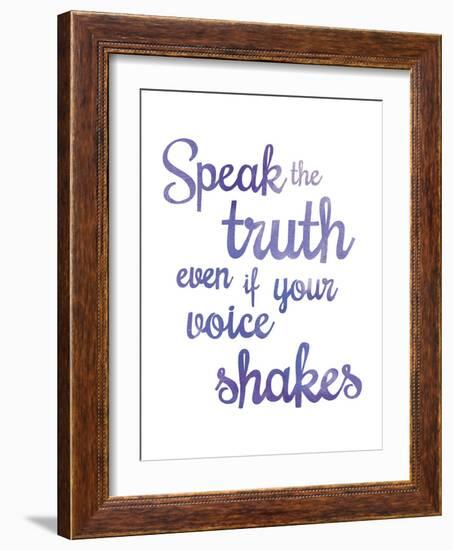 Inspire - Truth-Sasha Blake-Framed Art Print