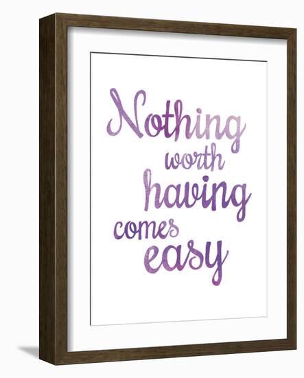 Inspire - Worth-Sasha Blake-Framed Art Print