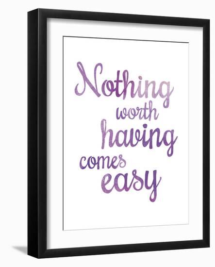 Inspire - Worth-Sasha Blake-Framed Art Print