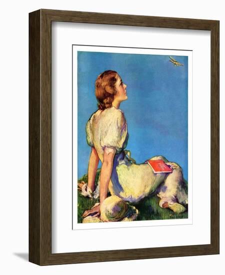 "Inspired by Poetry,"August 24, 1935-Guy Hoff-Framed Giclee Print