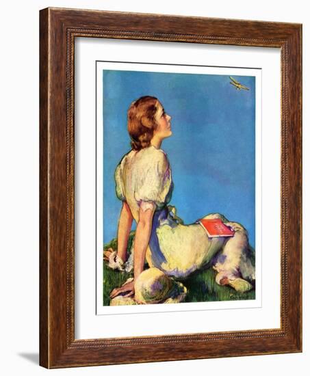 "Inspired by Poetry,"August 24, 1935-Guy Hoff-Framed Giclee Print