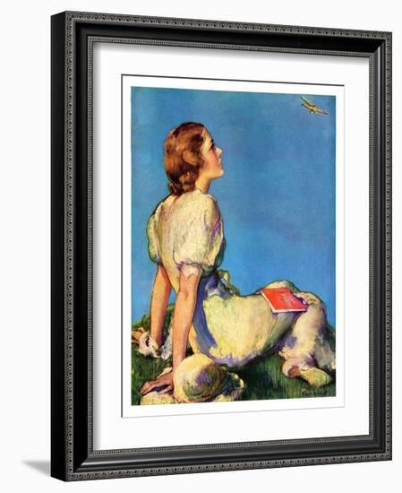 "Inspired by Poetry,"August 24, 1935-Guy Hoff-Framed Giclee Print