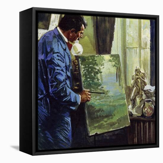 Inspired by the Impressionists, Gauguin Became an Amateur Painter-Luis Arcas Brauner-Framed Premier Image Canvas