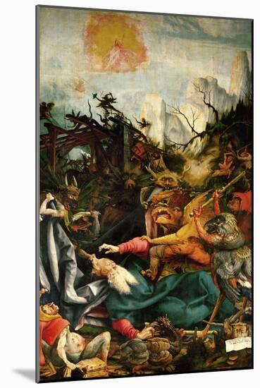 Inssenheim Altar: the Temptation of Saint Anthony, 1515-Matthias Grünewald-Mounted Giclee Print