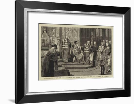 Installation of Prince Leopold as Duke of Albany in the House of Lords-null-Framed Giclee Print
