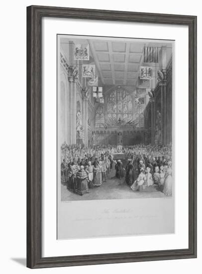 Installation of the Lord Mayor of London at the Guildhall, City of London, 1838-Harden Sidney Melville-Framed Giclee Print