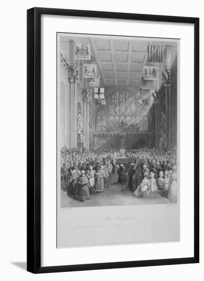 Installation of the Lord Mayor of London at the Guildhall, City of London, 1838-Harden Sidney Melville-Framed Giclee Print