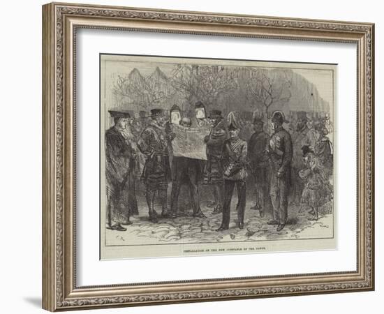 Installation of the New Constable of the Tower-Charles Robinson-Framed Giclee Print