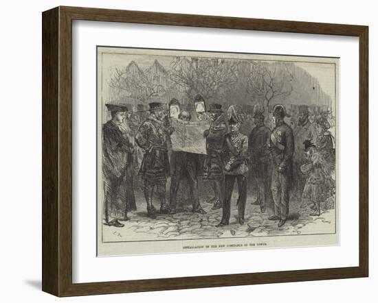 Installation of the New Constable of the Tower-Charles Robinson-Framed Giclee Print