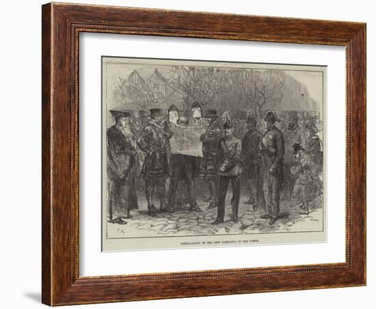 Installation of the New Constable of the Tower-Charles Robinson-Framed Giclee Print