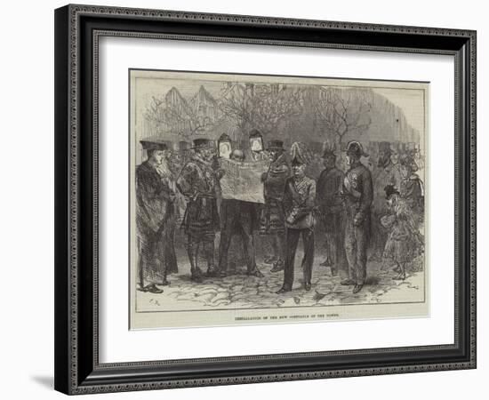 Installation of the New Constable of the Tower-Charles Robinson-Framed Giclee Print