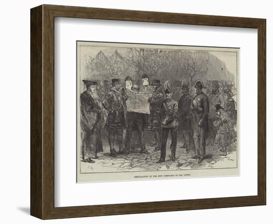 Installation of the New Constable of the Tower-Charles Robinson-Framed Giclee Print