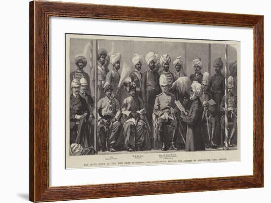 Installation of the New Khan of Khelat-null-Framed Giclee Print