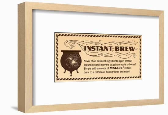 Instant Brew-null-Framed Art Print