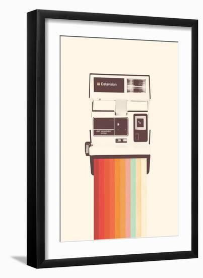 Instant Camera Rainbow, 2019 (Digital)-Florent Bodart-Framed Giclee Print