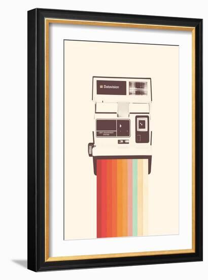 Instant Camera Rainbow, 2019 (Digital)-Florent Bodart-Framed Giclee Print