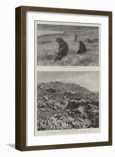 Instantaneous Photography in the Southern Seas-null-Framed Giclee Print