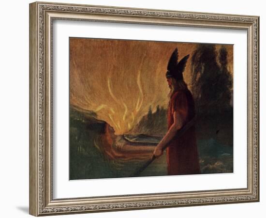 Instantly a Stream of Fire Gushed Forth-Hermann Hendrich-Framed Giclee Print