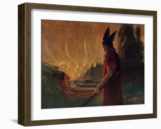 Instantly a Stream of Fire Gushed Forth-Hermann Hendrich-Framed Giclee Print