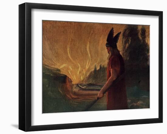 Instantly a Stream of Fire Gushed Forth-Hermann Hendrich-Framed Giclee Print