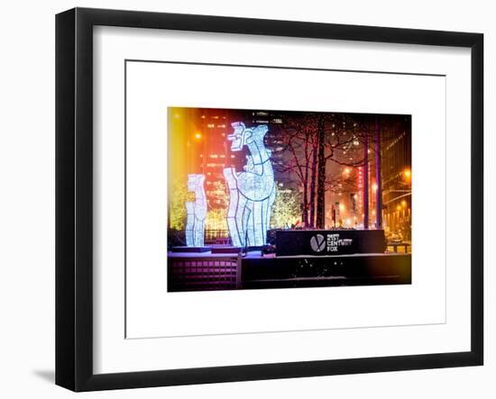 Instants of NY Series - Christmas Ornaments at 21st Century Fox across from Radio City Music Hall-Philippe Hugonnard-Framed Art Print