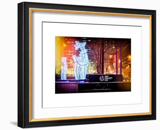 Instants of NY Series - Christmas Ornaments at 21st Century Fox across from Radio City Music Hall-Philippe Hugonnard-Framed Art Print