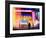 Instants of NY Series - Entrance of a Subway Station in Times Square - Urban Street Scene by Night-Philippe Hugonnard-Framed Photographic Print