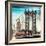 Instants of NY Series - Manhattan Bridge with the Empire State Building from Brooklyn Bridge-Philippe Hugonnard-Framed Photographic Print