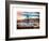 Instants of NY Series - Manhattan Bridge with the Empire State Building from Brooklyn-Philippe Hugonnard-Framed Art Print