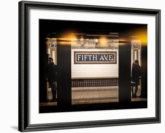 Instants of NY Series - Moment of Life in NYC Subway Station to the Fifth Avenue - Manhattan-Philippe Hugonnard-Framed Photographic Print