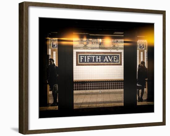 Instants of NY Series - Moment of Life in NYC Subway Station to the Fifth Avenue - Manhattan-Philippe Hugonnard-Framed Photographic Print