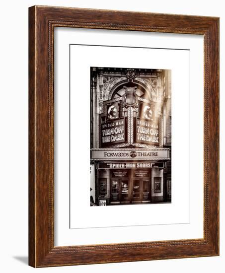 Instants of NY Series - Spider-Man the Musical at Foxwoods Theatre - Broadway Theatre-Philippe Hugonnard-Framed Art Print