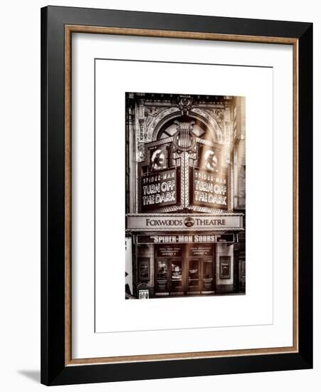 Instants of NY Series - Spider-Man the Musical at Foxwoods Theatre - Broadway Theatre-Philippe Hugonnard-Framed Art Print