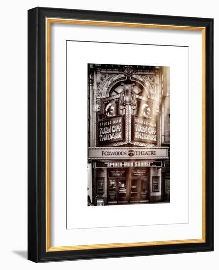 Instants of NY Series - Spider-Man the Musical at Foxwoods Theatre - Broadway Theatre-Philippe Hugonnard-Framed Art Print