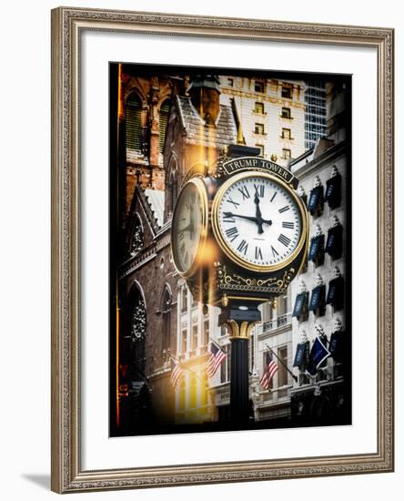 Instants of NY Series - Trump Tower Clock-Philippe Hugonnard-Framed Photographic Print