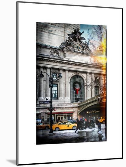 Instants of NY Series - Urban Scene View in Winter-Philippe Hugonnard-Mounted Art Print