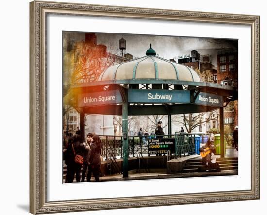 Instants of NY Series - Urban Scene-Philippe Hugonnard-Framed Photographic Print