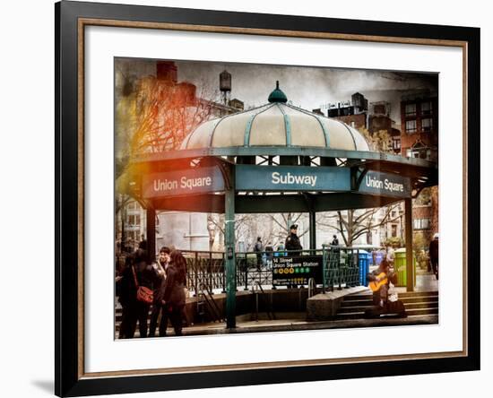 Instants of NY Series - Urban Scene-Philippe Hugonnard-Framed Photographic Print