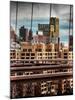 Instants of NY Series - View of Brooklyn Bridge of the Watchtower Building-Philippe Hugonnard-Mounted Photographic Print