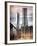 Instants of NY Series - View of Brooklyn Bridge with the One World Trade Center-Philippe Hugonnard-Framed Photographic Print