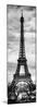 Instants of Paris B&W Series - Eiffel Tower, Paris, France-Philippe Hugonnard-Mounted Photographic Print